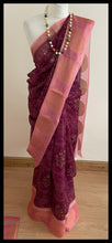 Load image into Gallery viewer, Bandhni print cotton silk saree 1009
