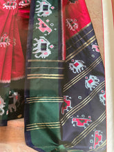 Load image into Gallery viewer, Semi Silk hathi patola saree 1287