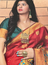 Load image into Gallery viewer, Silk minakari saree 1147