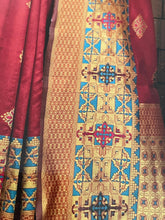 Load image into Gallery viewer, Silk minakari saree 1147
