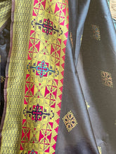 Load image into Gallery viewer, Semi Silk minakari style saree 1145