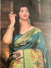 Load image into Gallery viewer, Semi Silk minakari style saree 1144