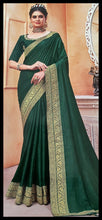 Load image into Gallery viewer, Semi Silk saree with border 1213