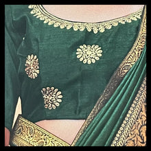 Load image into Gallery viewer, Semi Silk saree with border 1213