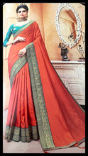 Load image into Gallery viewer, Semi Silk saree with border 1311