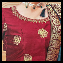 Load image into Gallery viewer, Semi Silk saree with border 1209