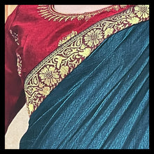 Load image into Gallery viewer, Semi Silk saree with border 1209