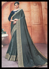 Load image into Gallery viewer, Semi Silk saree with border 1208