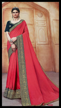 Load image into Gallery viewer, Semi Silk saree with border 1207