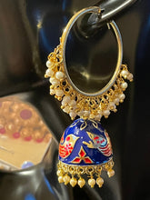 Load image into Gallery viewer, Jhoomar hoop earings 4254