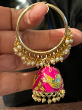 Load image into Gallery viewer, Hoops with jhoomar earings 4247