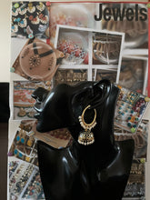 Load image into Gallery viewer, Hoops with jhoomar earrings 4249