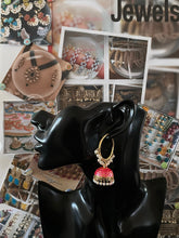 Load image into Gallery viewer, Hoops with jhoomar earings 4248