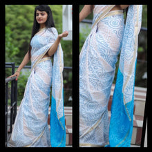 Load image into Gallery viewer, Semi Silk bandhani 1113