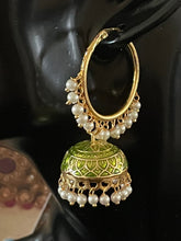 Load image into Gallery viewer, Jhoomar with hoops earrings 4253