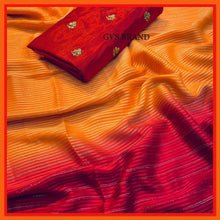 Load image into Gallery viewer, Georgette saree PN ( the shade of colour might be slightly different) 1029