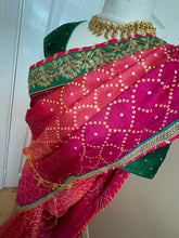 Load image into Gallery viewer, Bandhani saree bonanza 1049