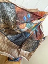 Load image into Gallery viewer, Art Silk saree 978