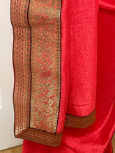 Load image into Gallery viewer, Semi Silk saree with border 1136