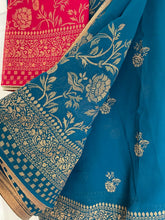 Load image into Gallery viewer, Party wear Georgette saree 945