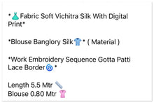 Load image into Gallery viewer, Semi silk Patola print saree 1121
