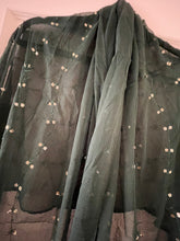 Load image into Gallery viewer, Chiffon duppatta this is bottle green colour 1460