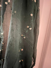 Load image into Gallery viewer, Chiffon duppatta this is bottle green colour 1460