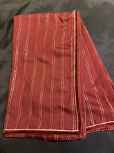 Load image into Gallery viewer, Silk colour 1482 (234x105cm) maroon colour