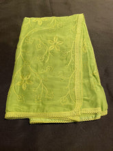 Load image into Gallery viewer, Chiffon duppatta 1489 (220x90cm)it’s not bright green but olive colour
