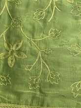 Load image into Gallery viewer, Chiffon duppatta 1489 (220x90cm)it’s not bright green but olive colour