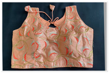 Load image into Gallery viewer, Saree blouse ( peach colour) 1505