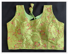 Load image into Gallery viewer, Saree blouse ( lime green ) 1510