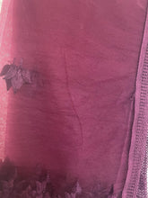 Load image into Gallery viewer, Duppatta (net) 1442 the colour is dark plum/ aubergine