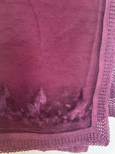 Load image into Gallery viewer, Duppatta (net) 1442 the colour is dark plum/ aubergine