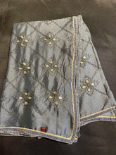 Load image into Gallery viewer, Silk duppatta 1487 (228x100cm) it is dark grey