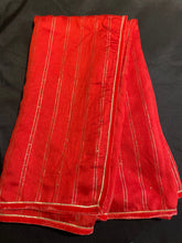 Load image into Gallery viewer, Silk duppatta 1483 (220x105cm) bright red colour