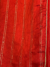 Load image into Gallery viewer, Silk duppatta 1483 (220x105cm) bright red colour