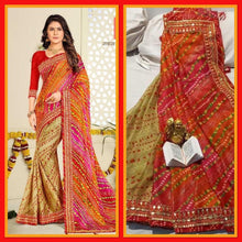 Load image into Gallery viewer, Bandhani print saree 4000