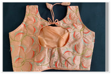 Load image into Gallery viewer, Saree blouse ( peach colour) 1505