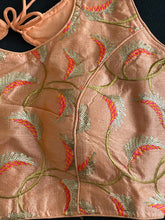 Load image into Gallery viewer, Saree blouse ( peach colour) 1505