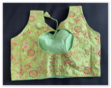 Load image into Gallery viewer, Saree blouse ( lime green ) 1510