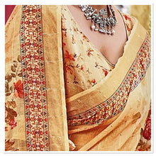 Load image into Gallery viewer, Cotton/linen saree 1593