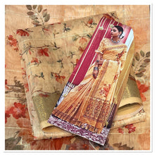 Load image into Gallery viewer, Cotton/linen saree 1593