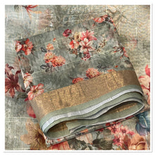 Load image into Gallery viewer, Cotton/linen saree 1591