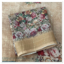 Load image into Gallery viewer, Cotton/linen saree 1589