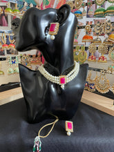 Load image into Gallery viewer, Pearl choker set 1607