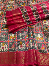 Load image into Gallery viewer, Cotton silk saree (grey ) 1658