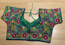 Load image into Gallery viewer, Bangalore silk blouse parrot green 1730