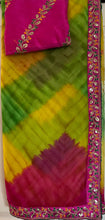 Load image into Gallery viewer, Lariya print saree 4003