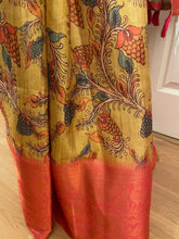 Load image into Gallery viewer, Linen silk saree 1810